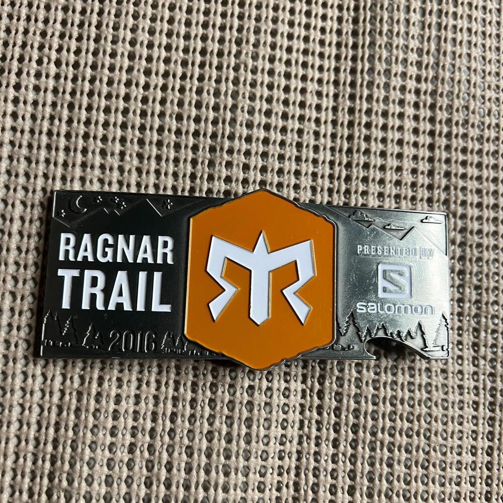 Ragnar Trail Fort Knox 2016‎ Belt Buckle Medal 1st Place Regular Mixed Masters